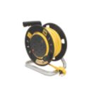 Stanley 13A 4-Gang 25m  Cable Reel + 2.1A 2-Outlet Type A USB Charger 240V