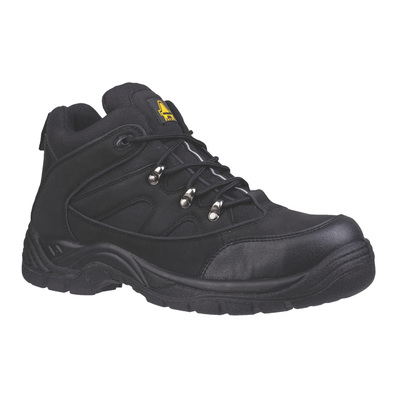 Amblers FS151 Vegan Friendly Size 7 Black Steel Toe Cap Safety Boots (572XK)