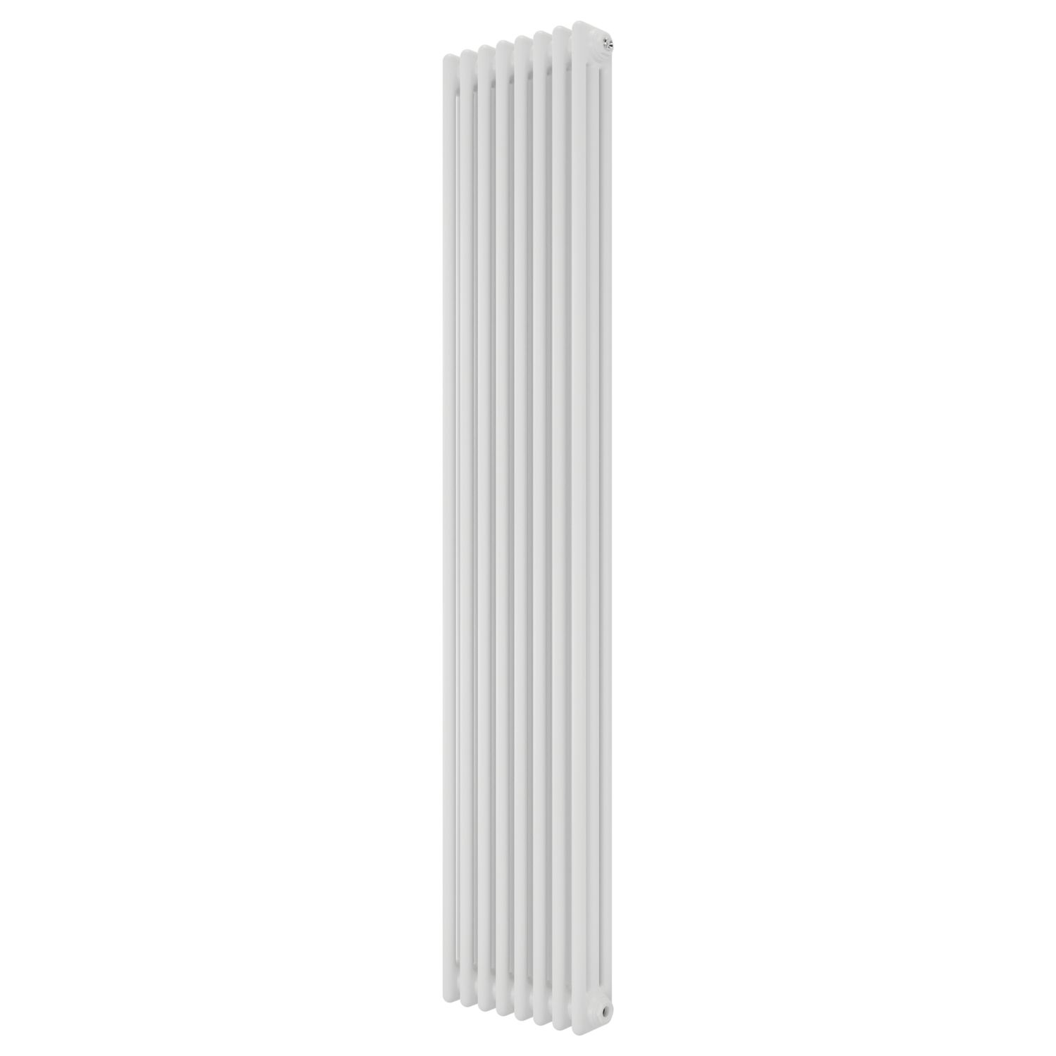 Azur 1800mm x 380mm 4546BTU White Vertical 3 Column Radiator (572YR)