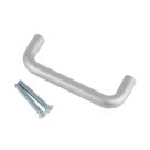 Smith & Locke Fire Rated D Pull Handle Satin Aluminium 19mm x 171mm