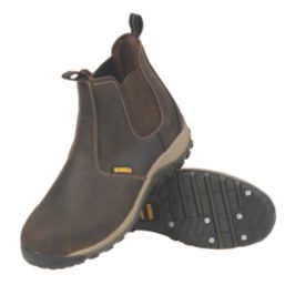 DeWalt Radial Size 9 Brown Steel Toe Cap Safety Dealer Boots Screwfix