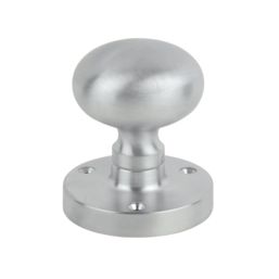 Carlisle Brass Mushroom Mortice Knob 61mm Pair Satin Chrome