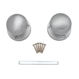 Carlisle Brass Mushroom Mortice Knob 61mm Pair Satin Chrome