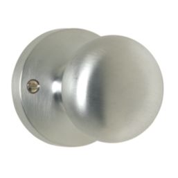 Carlisle Brass Mushroom Mortice Knob 61mm Pair Satin Chrome