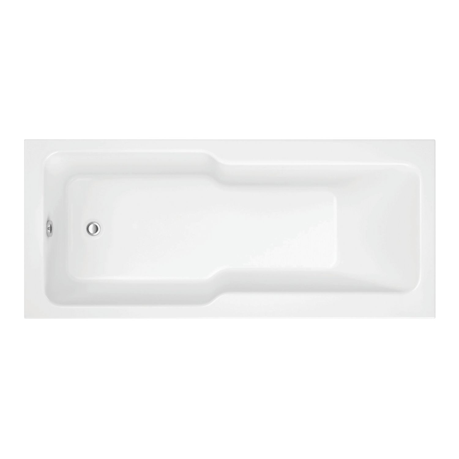 Ohio Single-Ended Bath Acrylic No Tap Holes 1700mm x 750mm (573AE)