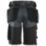 Snickers 6151 Stretch Work Shorts Steel Grey / Black 41" W