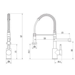 ETAL  Flexi Style 3-in-1 Instant Boiling Water Kitchen Tap Matt Black