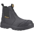 CAT  Size 9  Black Waterproof Steel Toe Cap Safety Boots