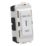 Knightsbridge  20AX Grid SP Emergency Lighting Test Key Switch Matt White