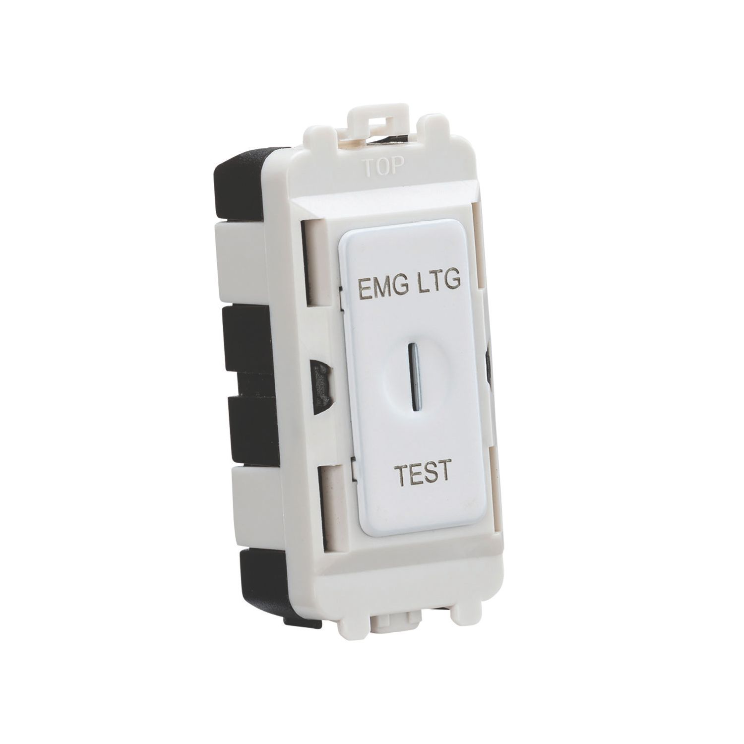 Knightsbridge 20AX Grid SP Emergency Lighting Test Key Switch Matt White (573CR)