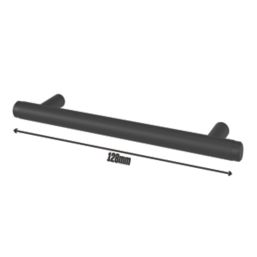 Smith & Locke Damgan T Bar Cabinet Handle Matt Black 168mm