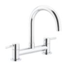 Streame by Abode ACT3030 Galley Contemporary Deck Mounted Mixer Swan Chrome