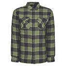 Regatta Shelford Padded Shirt Green Check Medium 43" Chest