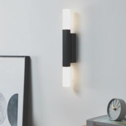 Eglo Alcudia 420mm LED Bathroom Mirror Light Black 5.5W 1200lm