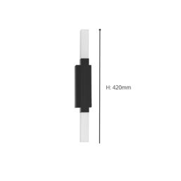 Eglo Alcudia 420mm LED Bathroom Mirror Light Black 5.5W 1200lm