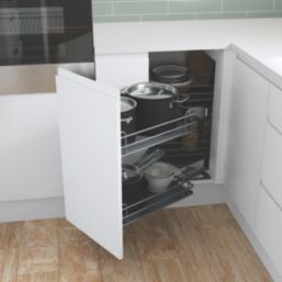 Essentials Anthracite LH Left Hand Corner Pull-Out Storage 800mm