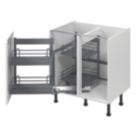 Essentials Anthracite LH Left Hand Corner Pull-Out Storage 800mm