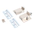 Essentials Cabinet Suspension Brackets Silver 54mm x 15mm x 47mm 2 Pack