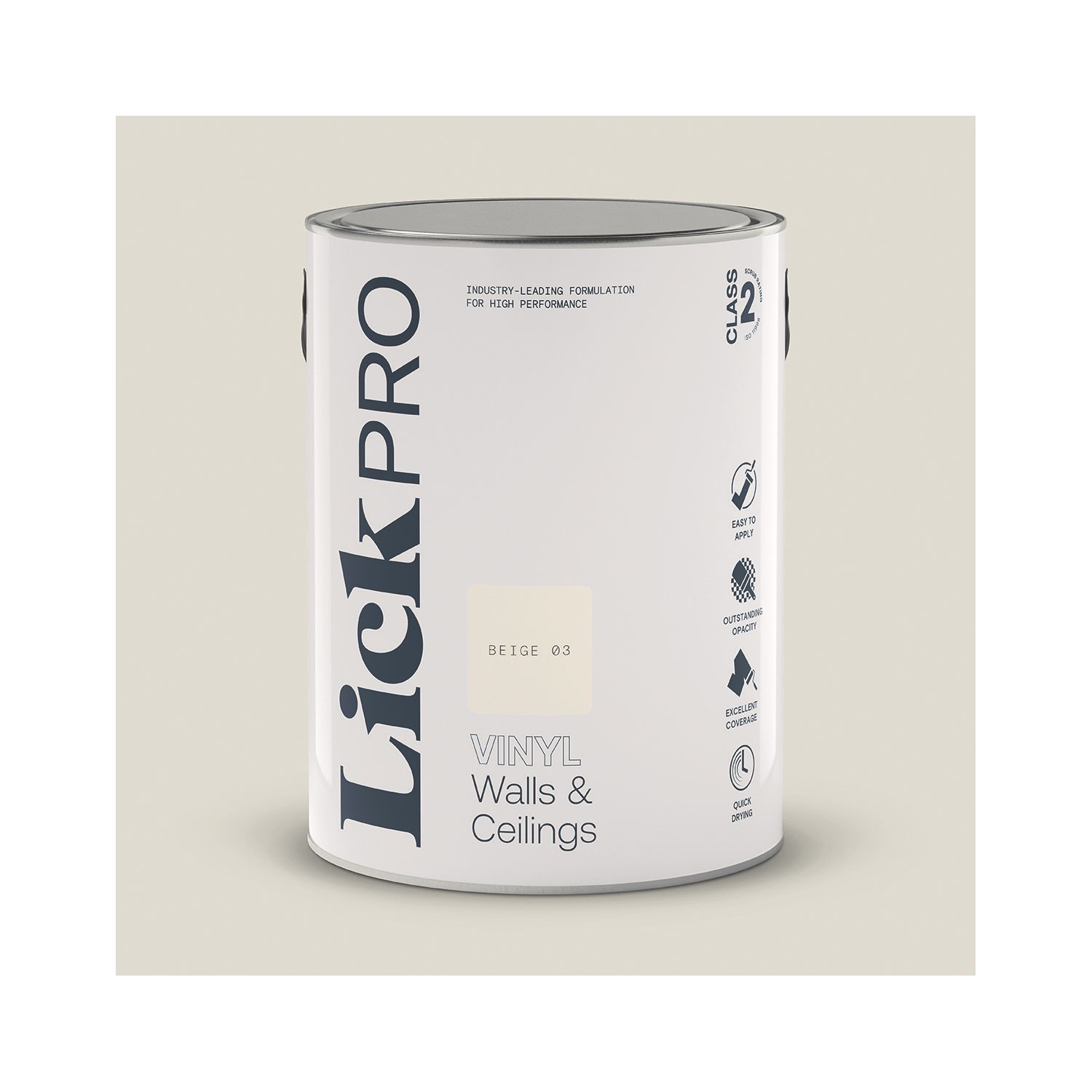 LickPro 5Ltr Beige 03 Vinyl Matt Emulsion Paint (573TM)