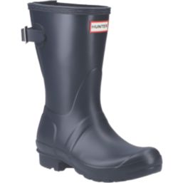 Hunter Original Short Size 12  Navy Non Safety Wellies