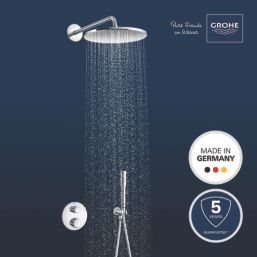 Grohe Precision 310 Round HP Rear-Fed Concealed Chrome Thermostatic Shower System
