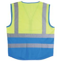 Pro RTX High Visibilty Executive Waistcoat Yellow / Royal Blue Medium 40" Chest