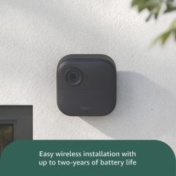 Blink Outdoor 4 Battery-Powered Black Wireless 1080p Indoor & Outdoor Square Smart Cameras 3 Pack