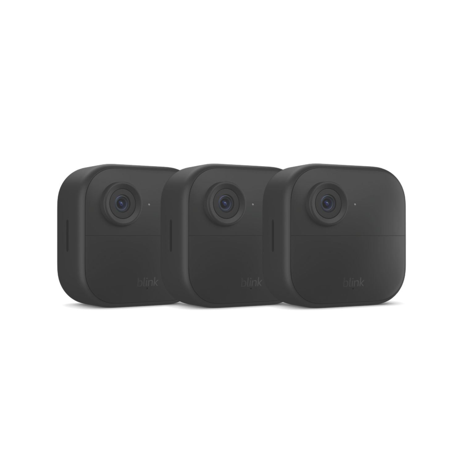 Blink Outdoor 4 Battery-Powered Black Wireless 1080p Indoor & Outdoor Square Smart Cameras 3 Pack (574AV)