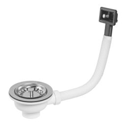 McAlpine Basket Strainer Waste and Overflow White 113mm