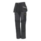 Site Kilani Womens Stretch Trousers Black / Grey Size 18 28" L