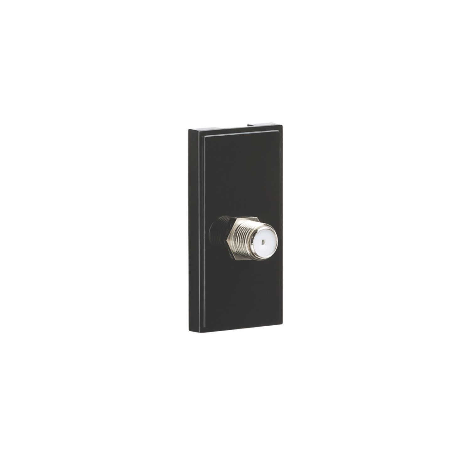 Knightsbridge Modular F-Type Satellite Socket Black (574CR)