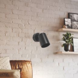 Eglo Reciso-E Cylindrical 1-Light Spotlight Black