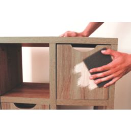 Oakey   Multi-Material Flexible Finishing Pads 150mm x 115mm Black 5 Pack