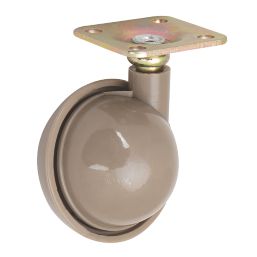 Essentials Swivel Castors 50mm Brown 4 Pack