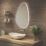 Sensio Mistral Oval Backlit Bathroom Mirror With 596lm LED Light 550mm x 800mm