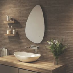 Sensio Mistral Oval Backlit Bathroom Mirror With 596lm LED Light 550mm x 800mm