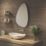 Sensio Mistral Oval Backlit Bathroom Mirror With 596lm LED Light 550mm x 800mm