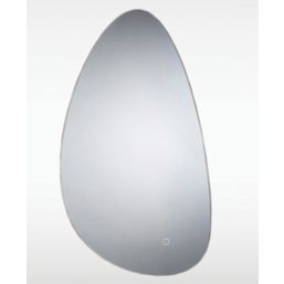 Sensio Mistral Oval Backlit Bathroom Mirror With 596lm LED Light 550mm x 800mm