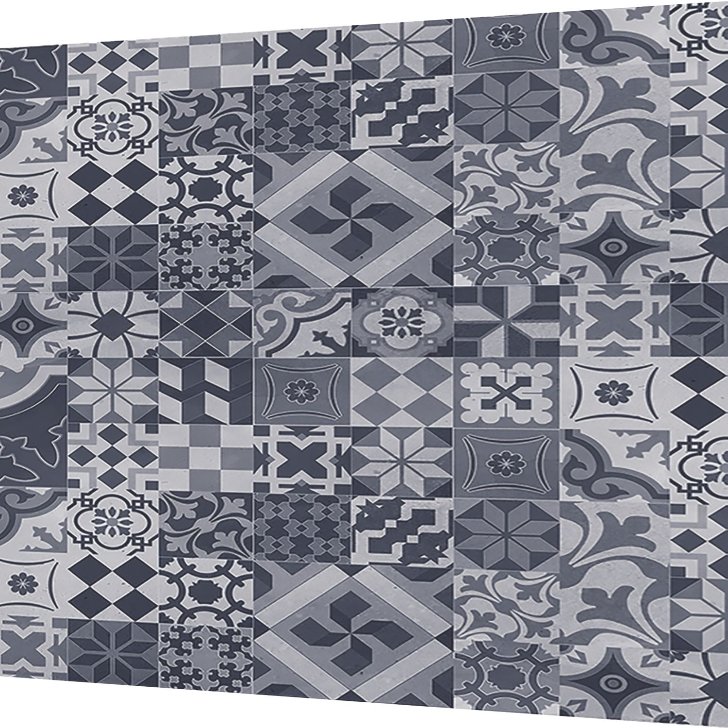 Splashwall Grey/White/Black Alloy Splashback 900mm x 800mm x 4mm (574RJ)