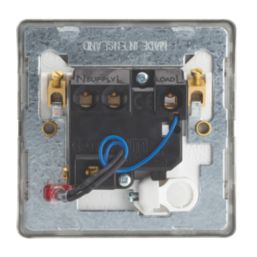 Contactum Lyric 13A Switched Fused Spur & Flex Outlet with Neon Brushed Brass with White Inserts