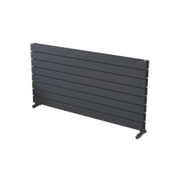 Ximax Oceanus 595mm x 1200mm 3949BTU Anthracite Horizontal Designer Radiator