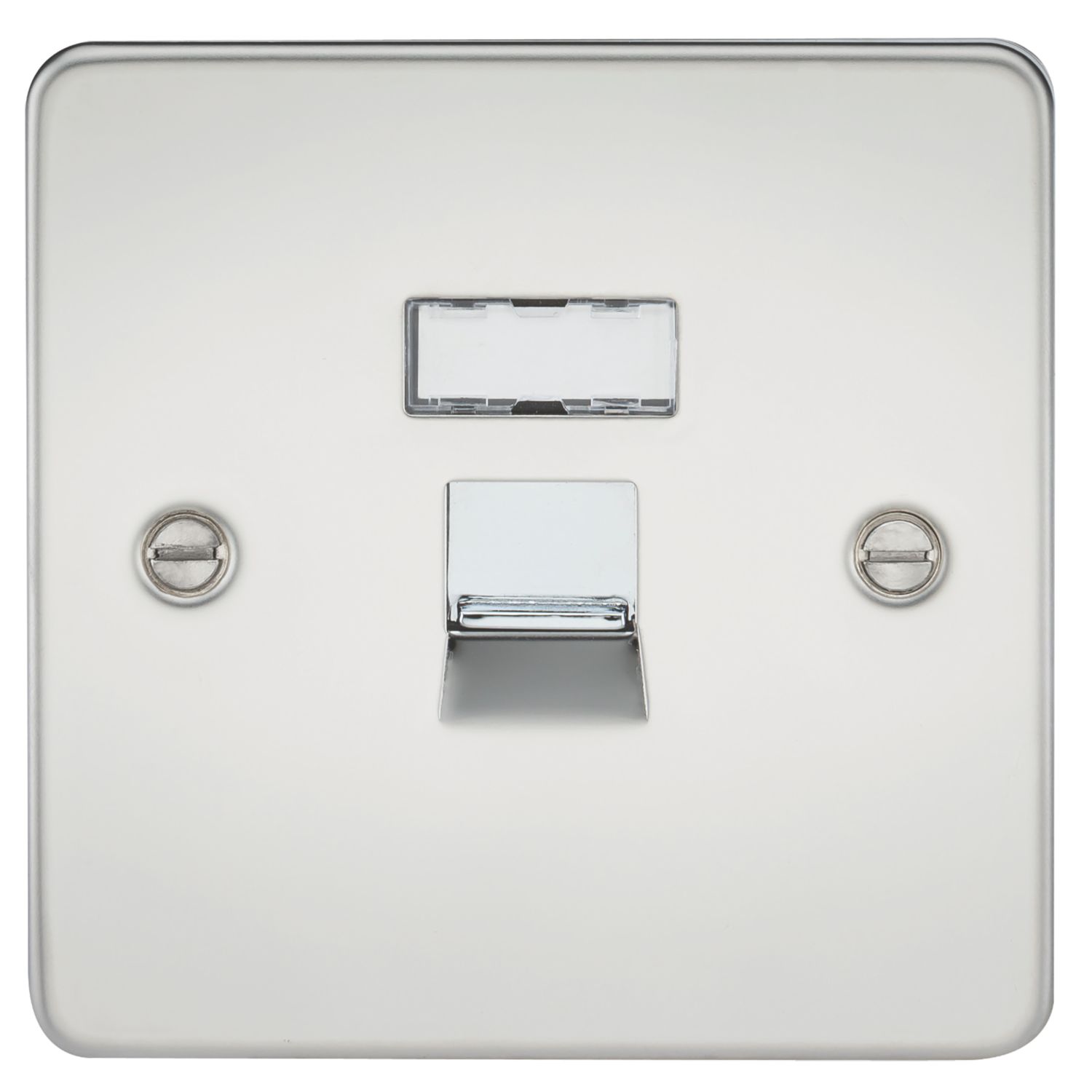 Knightsbridge 1-Gang RJ45 Ethernet Socket Polished Chrome (574TX)
