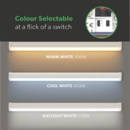 4lite Torre Single 5ft Maintained or Non-Maintained Emergency LED Batten With Microwave Sensor 25/50W 6500lm 230V