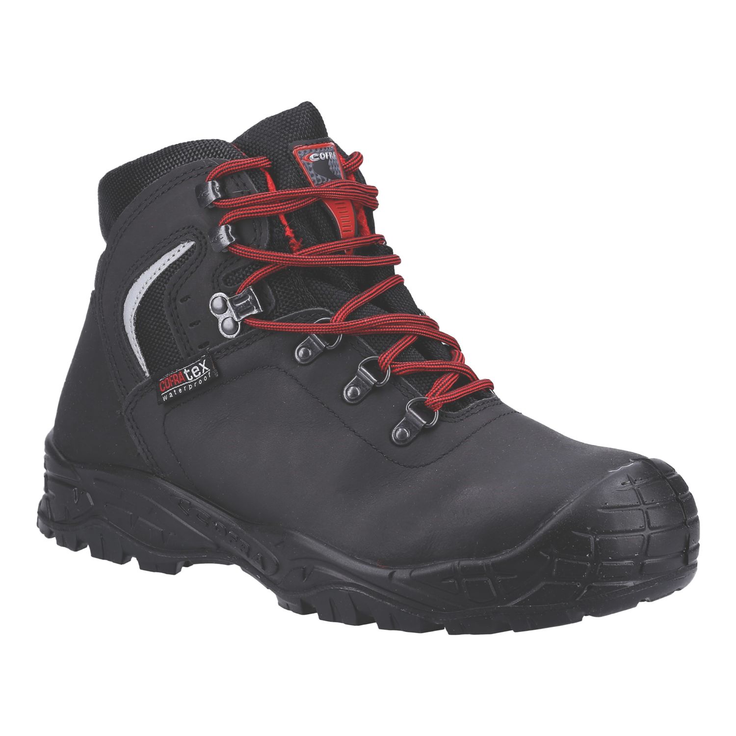 Cofra Summit Size 7 Black Water-Resistant Steel Toe Cap Safety Boots (574XK)