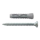 Easyfix  Wall Plugs with Screws 8mm x 40mm 50 Pack