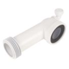 McAlpine  Rigid 90° Angled Pan Connector with Vent White 363mm