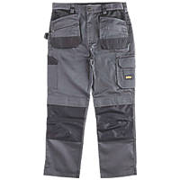 Site Jackal Work Trousers Grey / Black 30" W 30" L