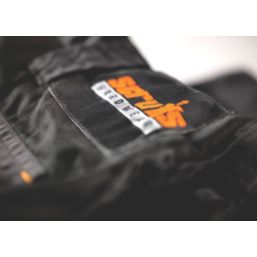 Scruffs Worker Plus Work Trousers Black 30" W 29" L
