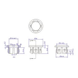 Brushed Brass Basin Overflow Ring 22mm