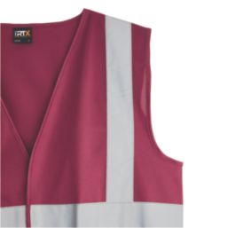 Pro RTX High Visibilty  Waistcoat Maroon Small 36" Chest